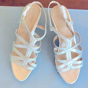 silver 3” heel purchased for a wedding